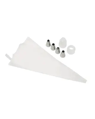 Brand New Cake Spuitmondjes Medium + Spuitzak Set/6