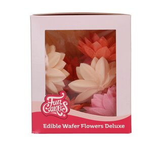 Funcakes FunCakes Eetbare Papieren Bloemen Deluxe Lotus Mix Medium pk/10
