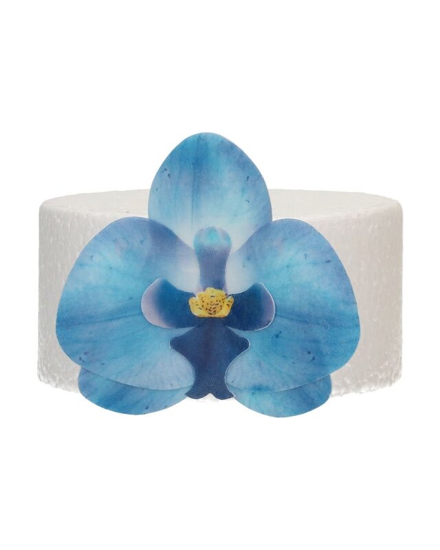 Funcakes FunCakes Eetbare Papieren Bloemen Deluxe Orchidee Blauw Medium pk/10