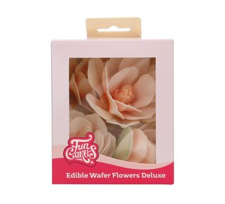 Funcakes FunCakes Eetbare Papieren Bloemen Deluxe Magnolia Wit Groot pk/6