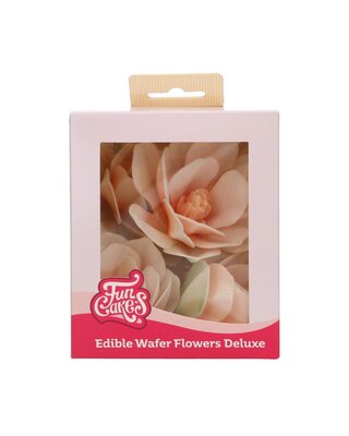 Funcakes FunCakes Eetbare Papieren Bloemen Deluxe Magnolia Wit Groot pk/6