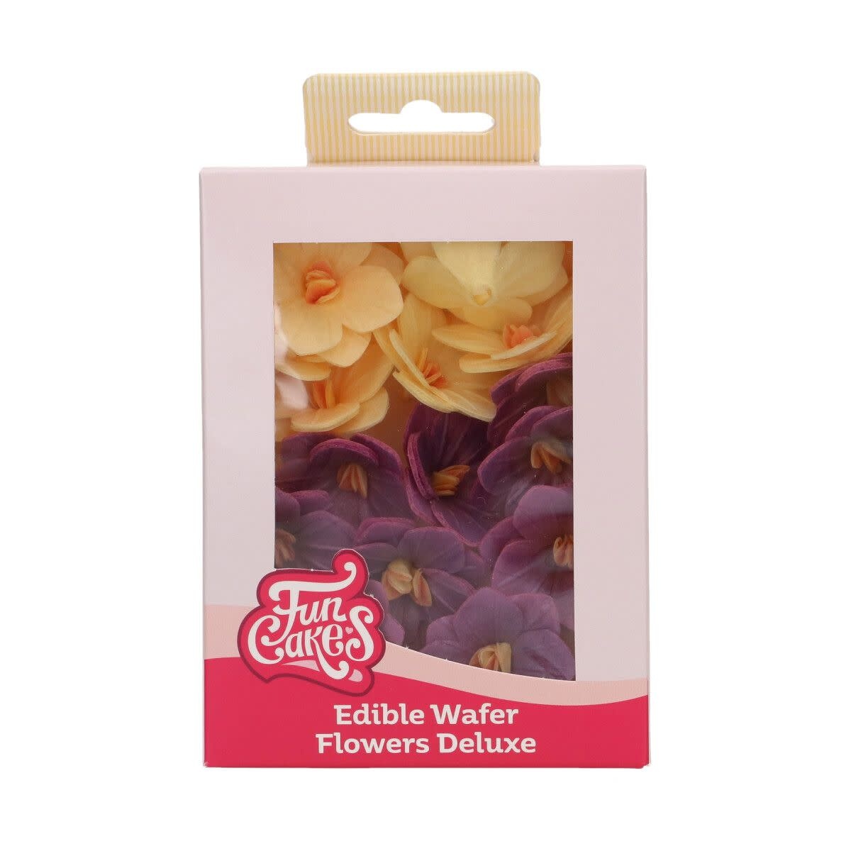 Funcakes FunCakes Eetbare Papieren Bloemen Deluxe Hortensia Paars/Geel Klein pk/18