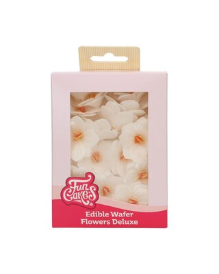 Funcakes FunCakes Eetbare Papieren Bloemen Deluxe Hortensia Wit Klein pk/18