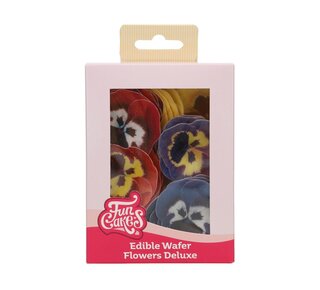 Funcakes FunCakes Eetbare Papieren Bloemen Deluxe Viool Mix Klein pk/30