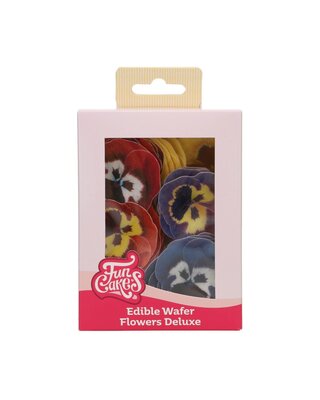 Funcakes FunCakes Eetbare Papieren Bloemen Deluxe Viool Mix Klein pk/30