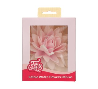 Funcakes FunCakes Eetbare Papieren Bloemen Deluxe Pioenroos Roze Ombre Groot pk/1