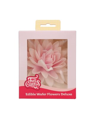 Funcakes FunCakes Eetbare Papieren Bloemen Deluxe Pioenroos Roze Ombre Groot pk/1