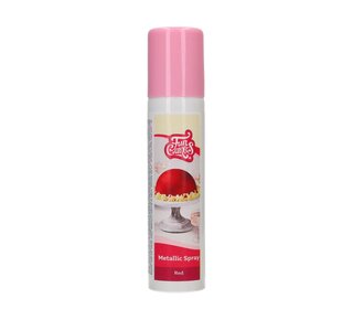 Funcakes FunCakes FunColours Metallic Spray -Red- 100ml