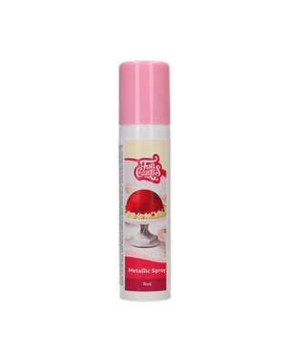 Funcakes FunCakes FunColours Metallic Spray -Red- 100ml