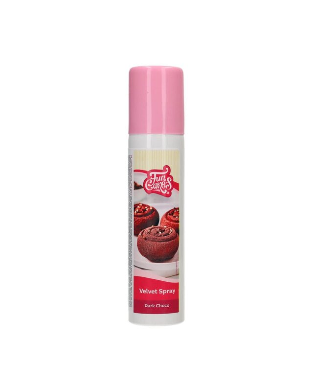 Funcakes Fluwelen Spray Donker Choco 100 ml
