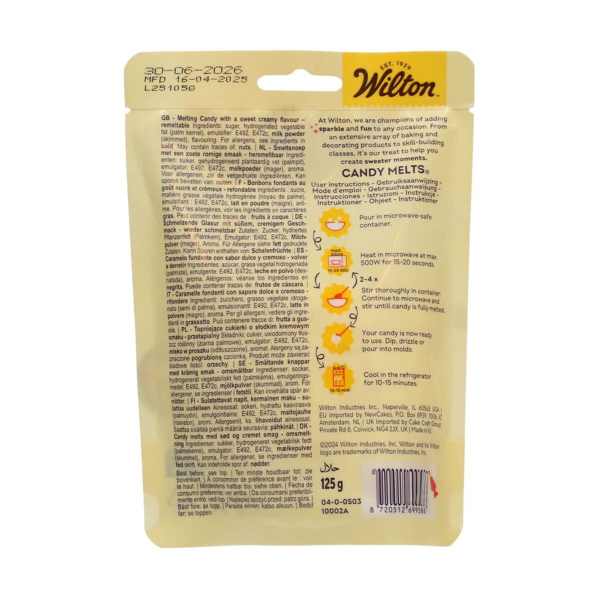 wilton Candy Melts® 125g - Helder Wit