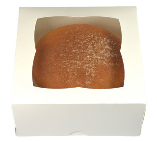 House of Marie Bentocake-/Taartdoos met venster 15x15x7.5 cm