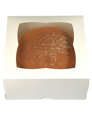 House of Marie Bentocake-/Taartdoos met venster 15x15x7.5 cm