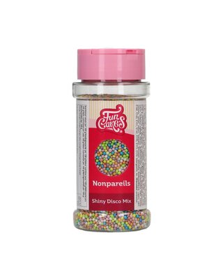 Funcakes FunCakes Nonpareils Shiny Disco Mix 80g