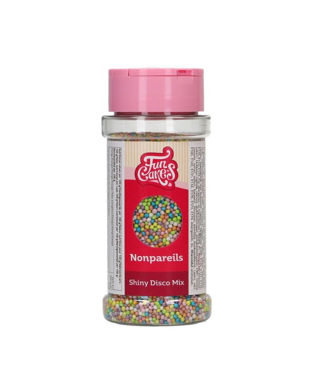 Funcakes FunCakes Nonpareils Shiny Disco Mix 80g