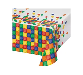 Tafelkleed Bouw blokjes 137x259cm