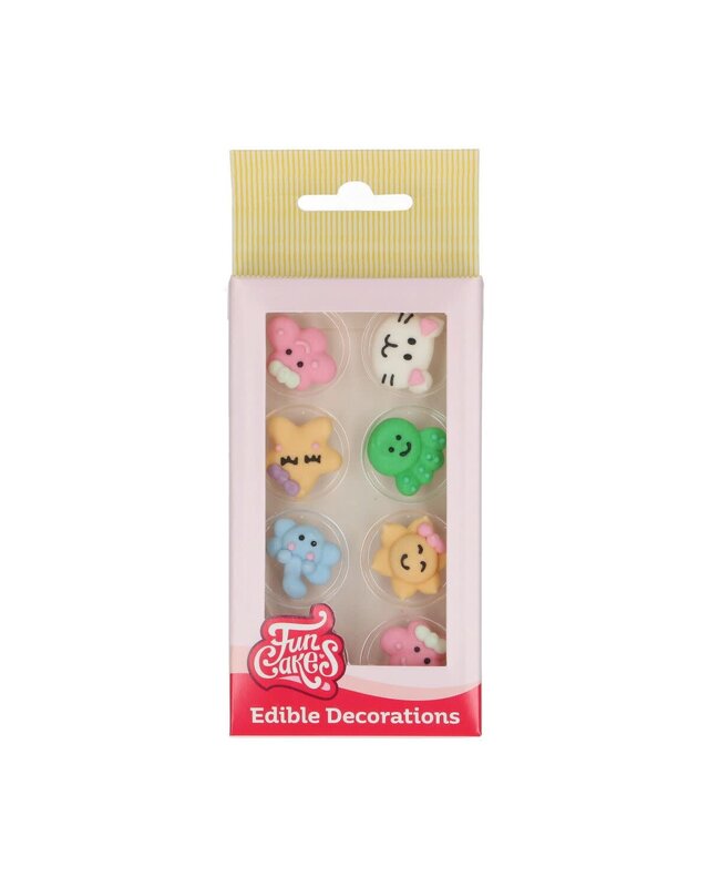 Funcakes FunCakes Suikerdecoraties Kawaii Set/8