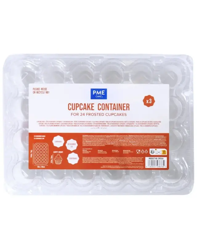 PME Plastic Cupcakehouders (24) Set/3