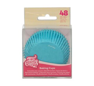 Funcakes FunCakes Cupcakevormpjes Turquoise pk/48