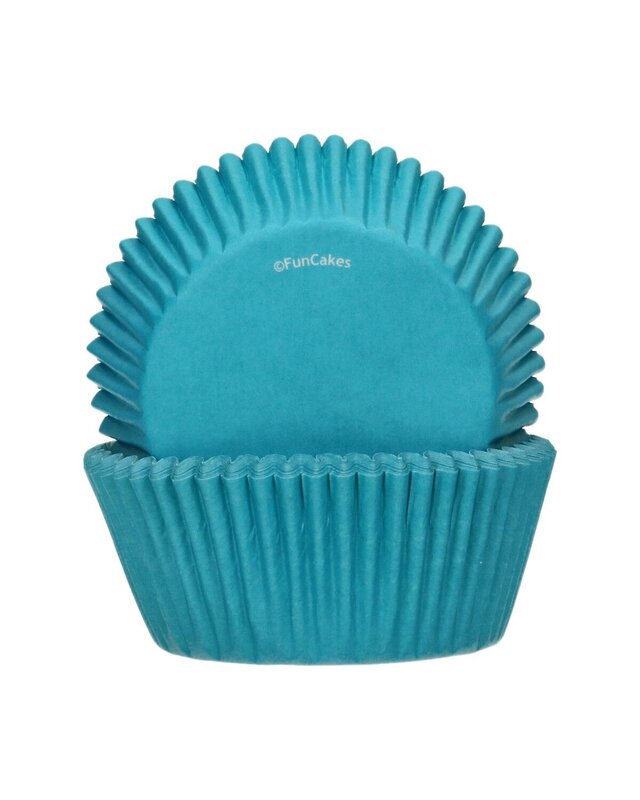 Funcakes FunCakes Cupcakevormpjes Turquoise pk/48