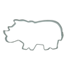 koekjesvorm neushoorn