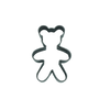 Koekjesvorm teddybeer klein 3cm