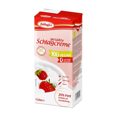 Schlagfix Plantaardige / lactosevrije Slagroom Gezoet 1L