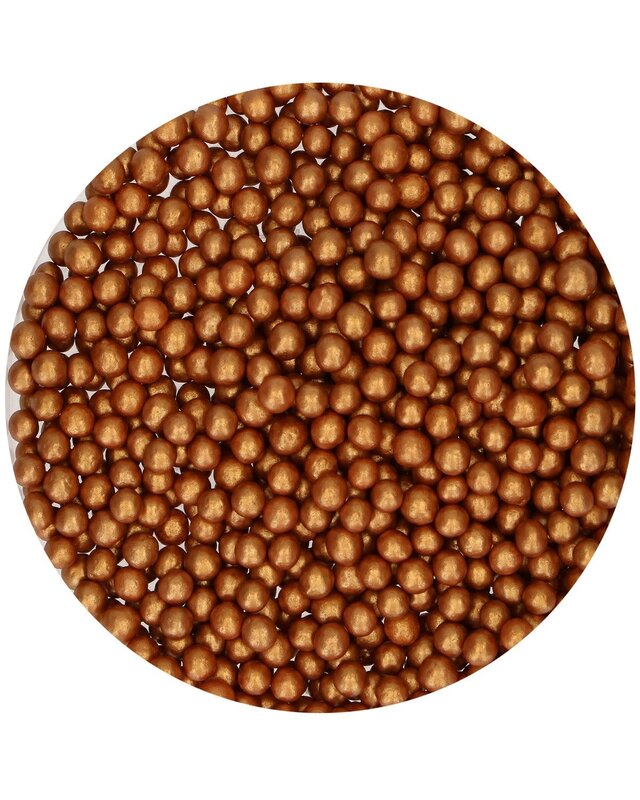 Funcakes FunCakes Soft Pearls Brons Medium Goud 60 g