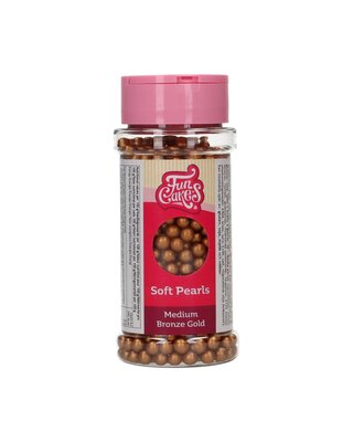 Funcakes FunCakes Zachte Parels Medium Goud 80 g