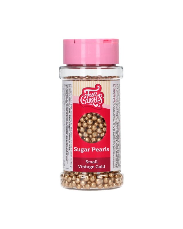 Funcakes FunCakes Sugar Pearls Small Vintage Gold 80 g