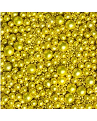 tastyme Metallic Pearls Sprinkles mix Gold 75g - glutenvrij