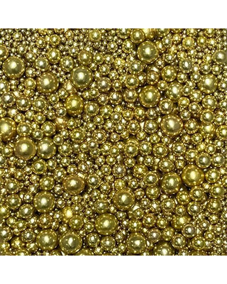 tastyme Metallic Pearls Sprinkles mix Vintage Gold 75g - glutenvrij