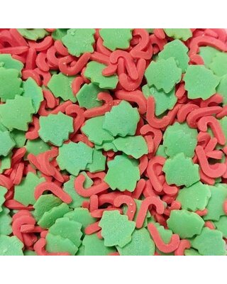 tastyme Suikerdecoratie kerstboom-candy cane 45g - glutenvrij
