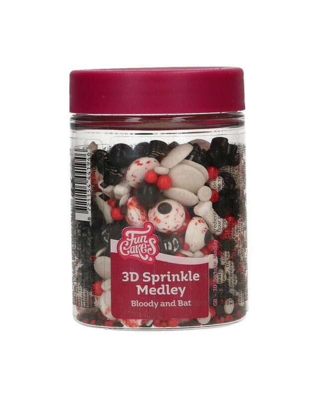Funcakes FunCakes 3D Sprinkle Medley Bloody and Bat 70 g