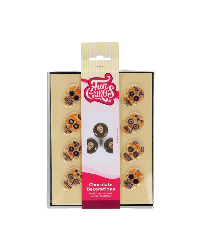 Funcakes FunCakes Chocolade Decoraties Day of the Dead Set/12