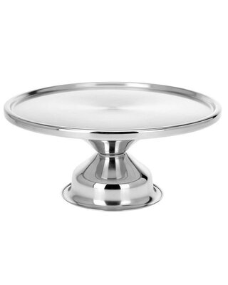 Taartplateau RVS Ø33x14cm