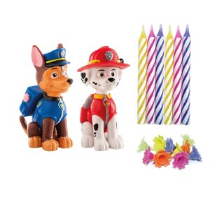 dekora Dekora Paw Patrol Cake Topper pk/2 & Candles