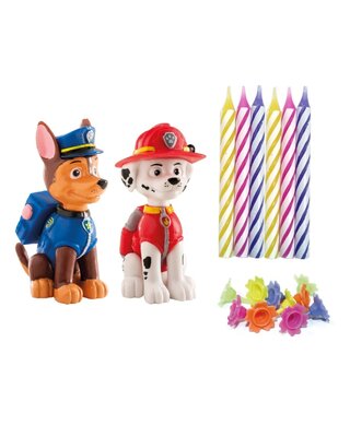 dekora Dekora Paw Patrol Cake Topper pk/2 & Candles