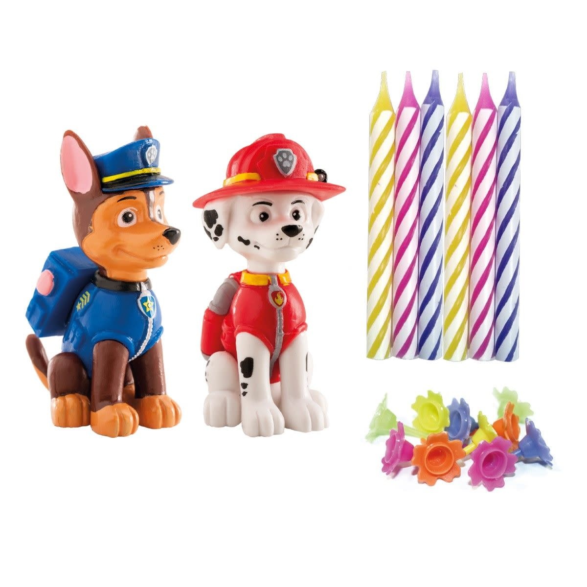 dekora Dekora Paw Patrol Cake Topper pk/2 & Candles