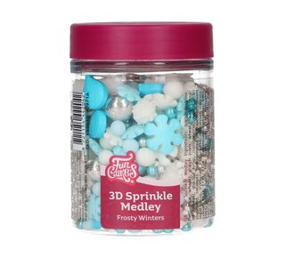 Funcakes FunCakes 3D Sprinkle Medley Frosty Winters 70 g