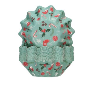 Funcakes FunCakes Bloom Baking Cups Kerst pk/48