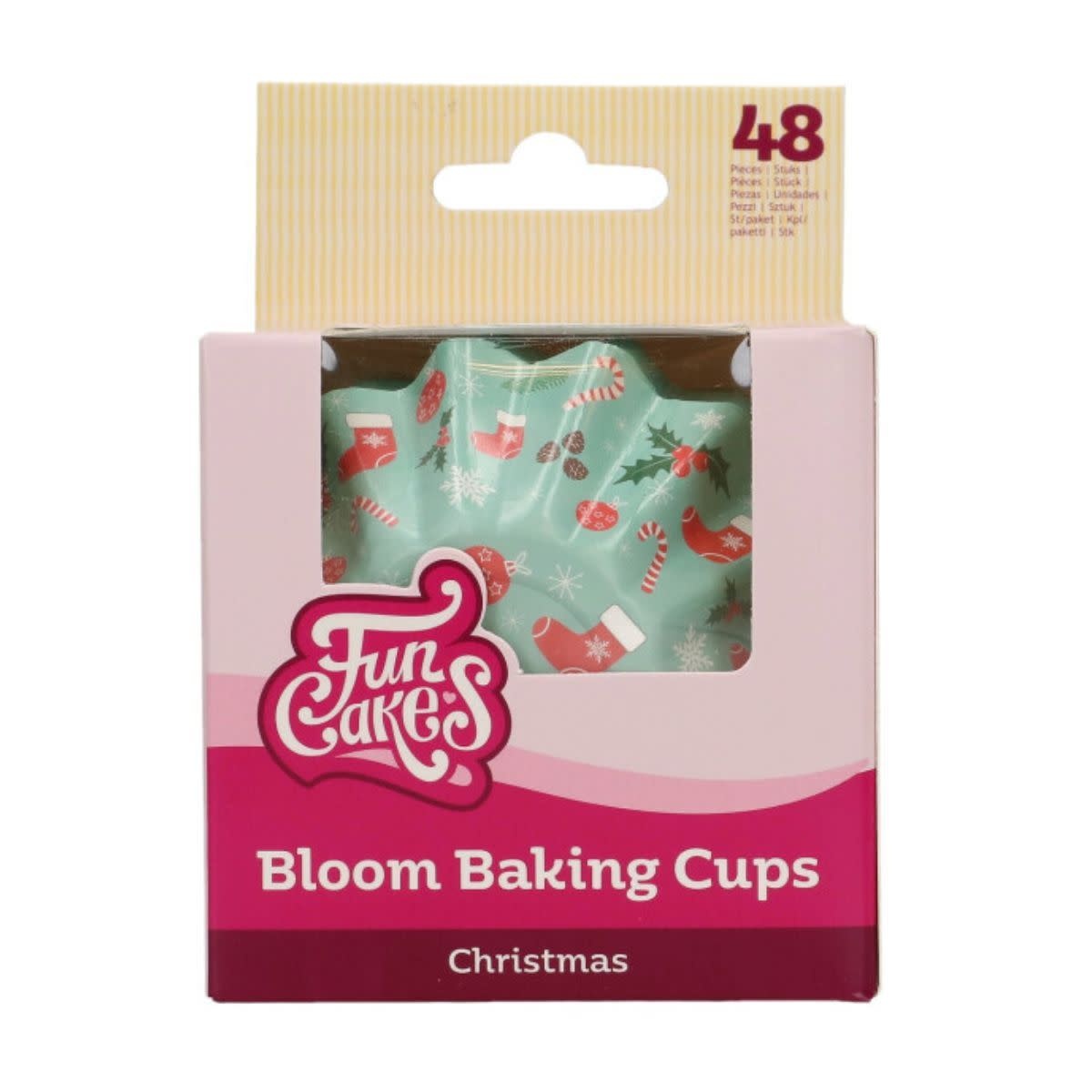 Funcakes FunCakes Bloom Baking Cups Kerst pk/48