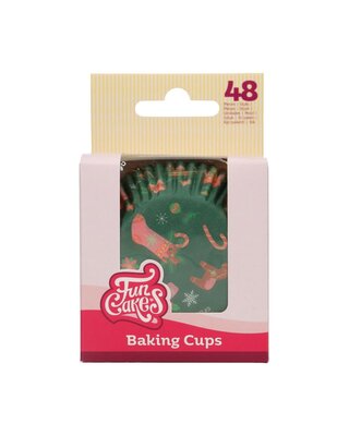 Funcakes FunCakes Baking Cups Kerst pk/48