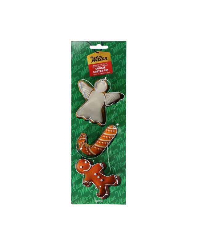 wilton Wilton Koekjesuitsteker Gingerbread Man - Zuurstok - Engel set/3