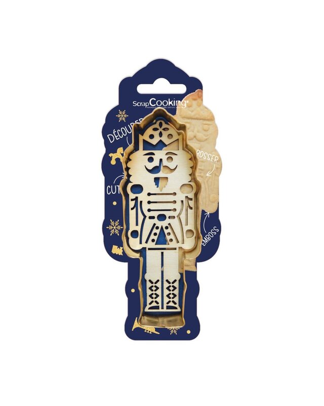 scrapcooking Scrapcooking Cookie Cutter & Houten Embosser - Notenkraker