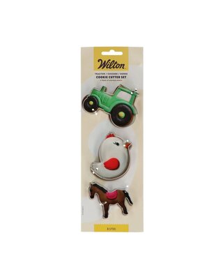 wilton Wilton Koekjesuitsteker Traktor - Kuiken - Paard set/3