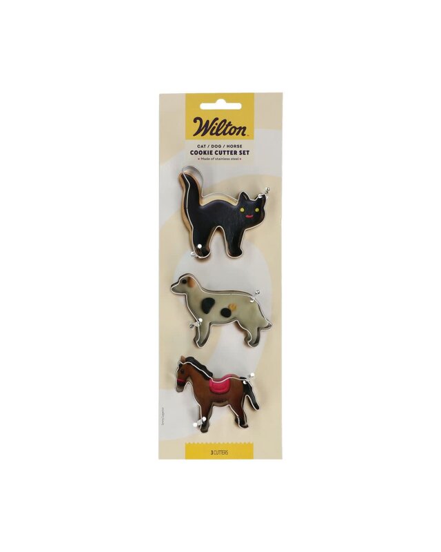 wilton Wilton Koekjesuitsteker Kat - Hond - Paard set/3