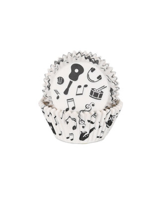 House of Marie House of Marie Baking Cups Muziek pk/50