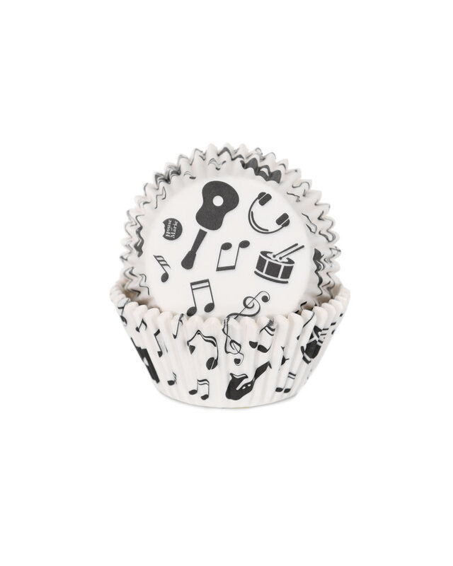 House of Marie House of Marie Baking Cups Muziek pk/50