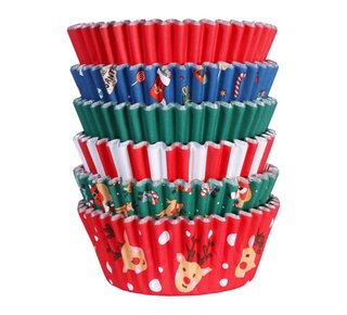 PME PME Cupcake Vormpjes Kerst Assortiment 100st
